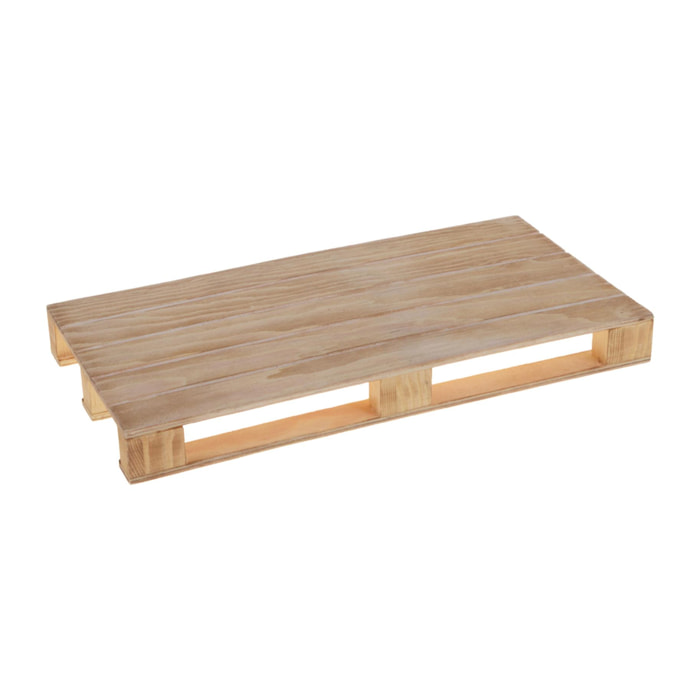 Pallet Vassoio 25X40 Cm - Pezzi 3 - 40X3X25cm - Colore: Marrone - Bianchi Dino - Articoli In Legno Cassette