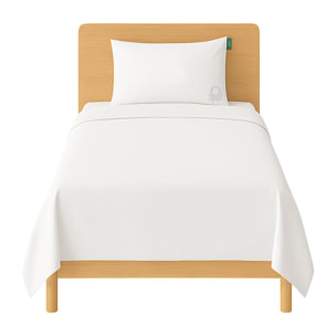 Juego de 2pcs cama, funda nordica y funda cojin , 200tc, 100% algodón gris claro Benetton