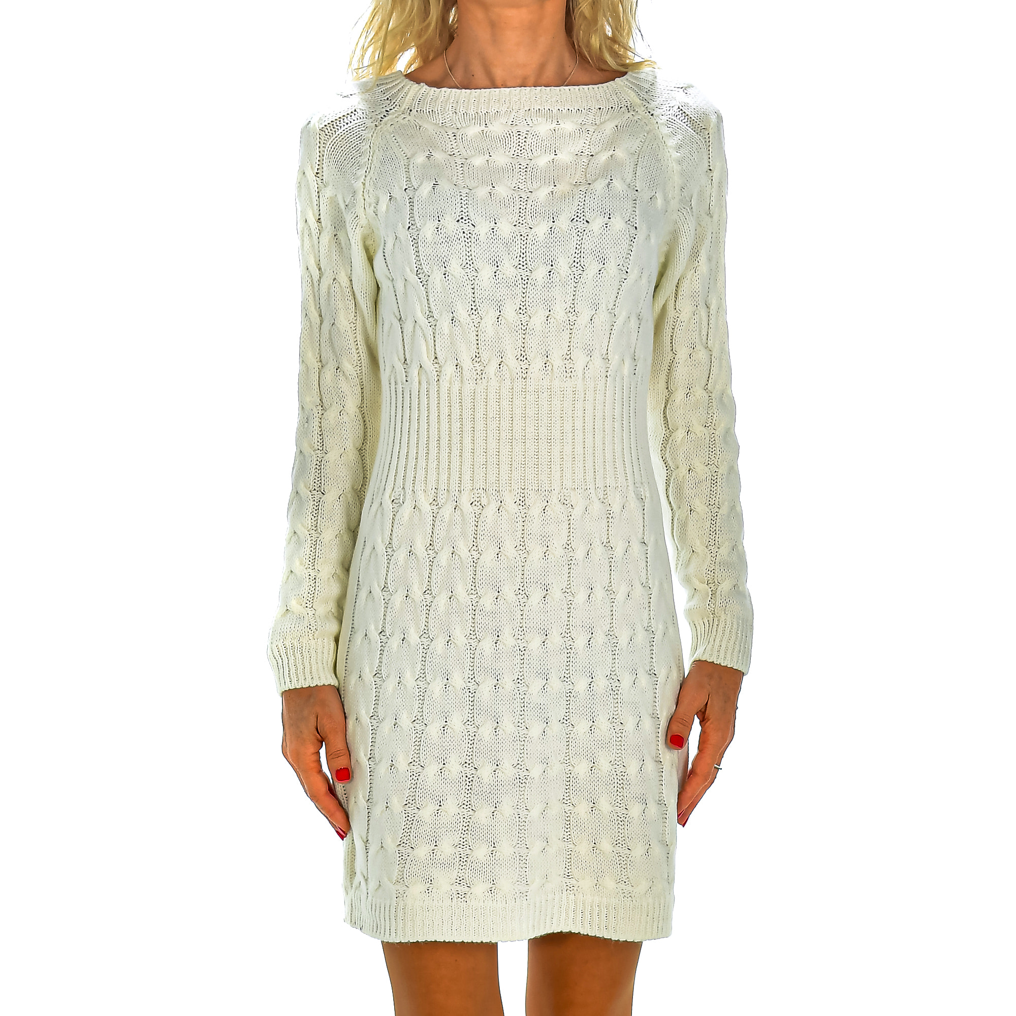 Abito in maglia taglia unica. Fatto in Italia.