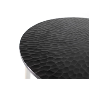 Mesas de Centro de Aluminio Grande 50 Cm, Pequeña 35cm Estilo Industrial Moderno