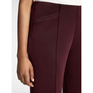 Elena Mirò - Pantaloni cropped in scuba - Bordeaux