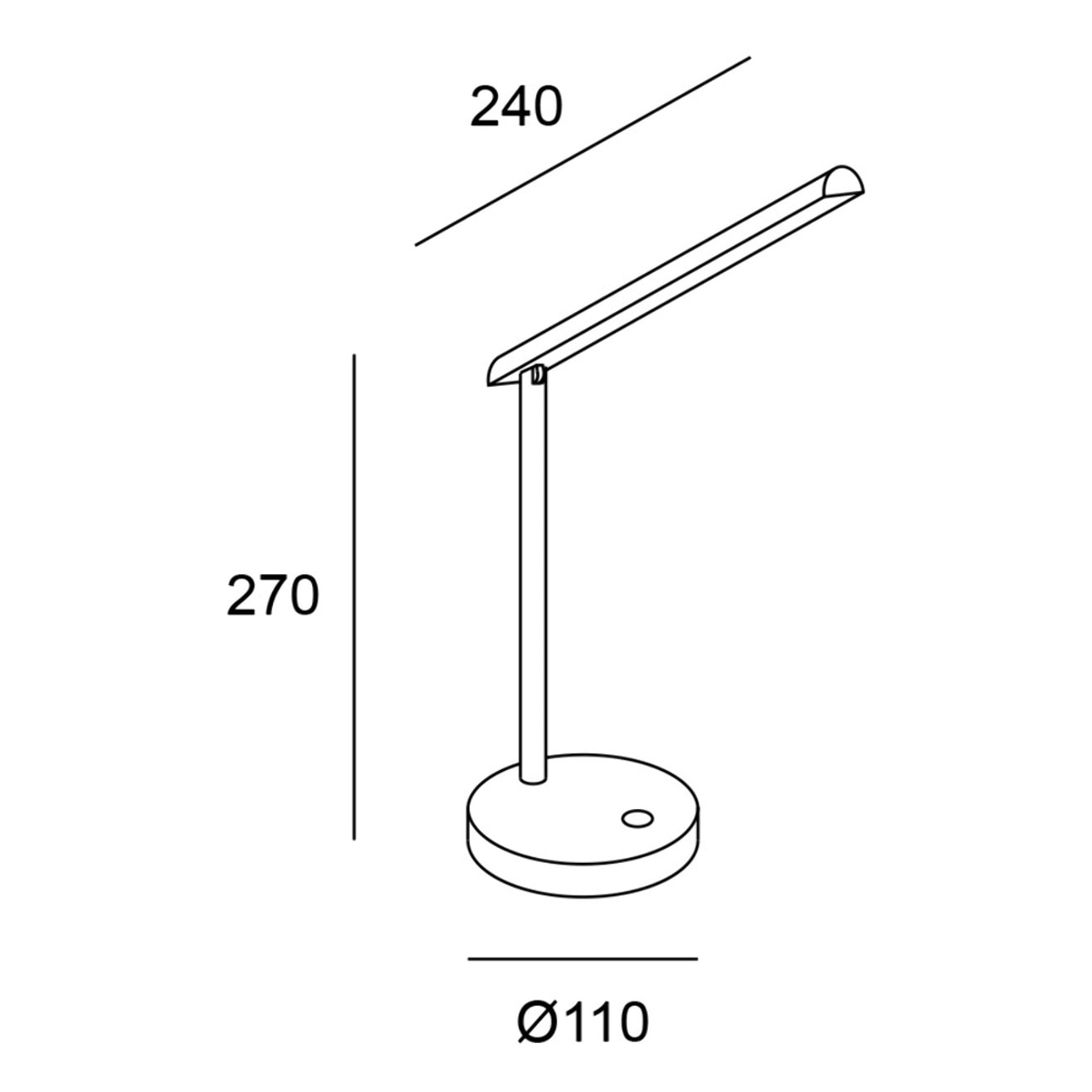 FORLIGHT Archie Lámpara Flexo de Escritorio LED con Batería Intensidad Regulable con Luz Neutra 4000K. Flexo de Aluminio Blanco
