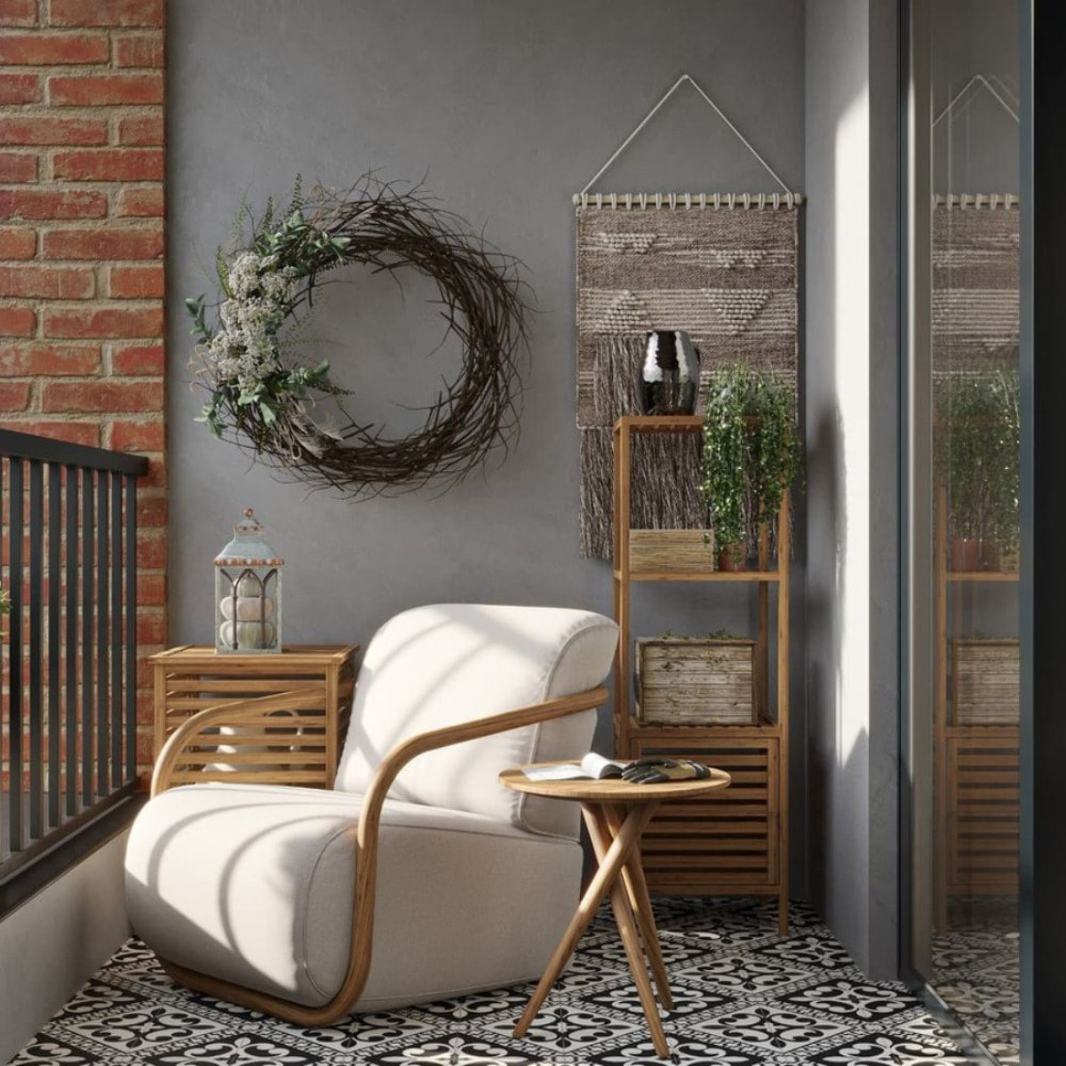 Panier à linge Naturel Home 45x65x45 cm, bois  (HOMEKOS1)