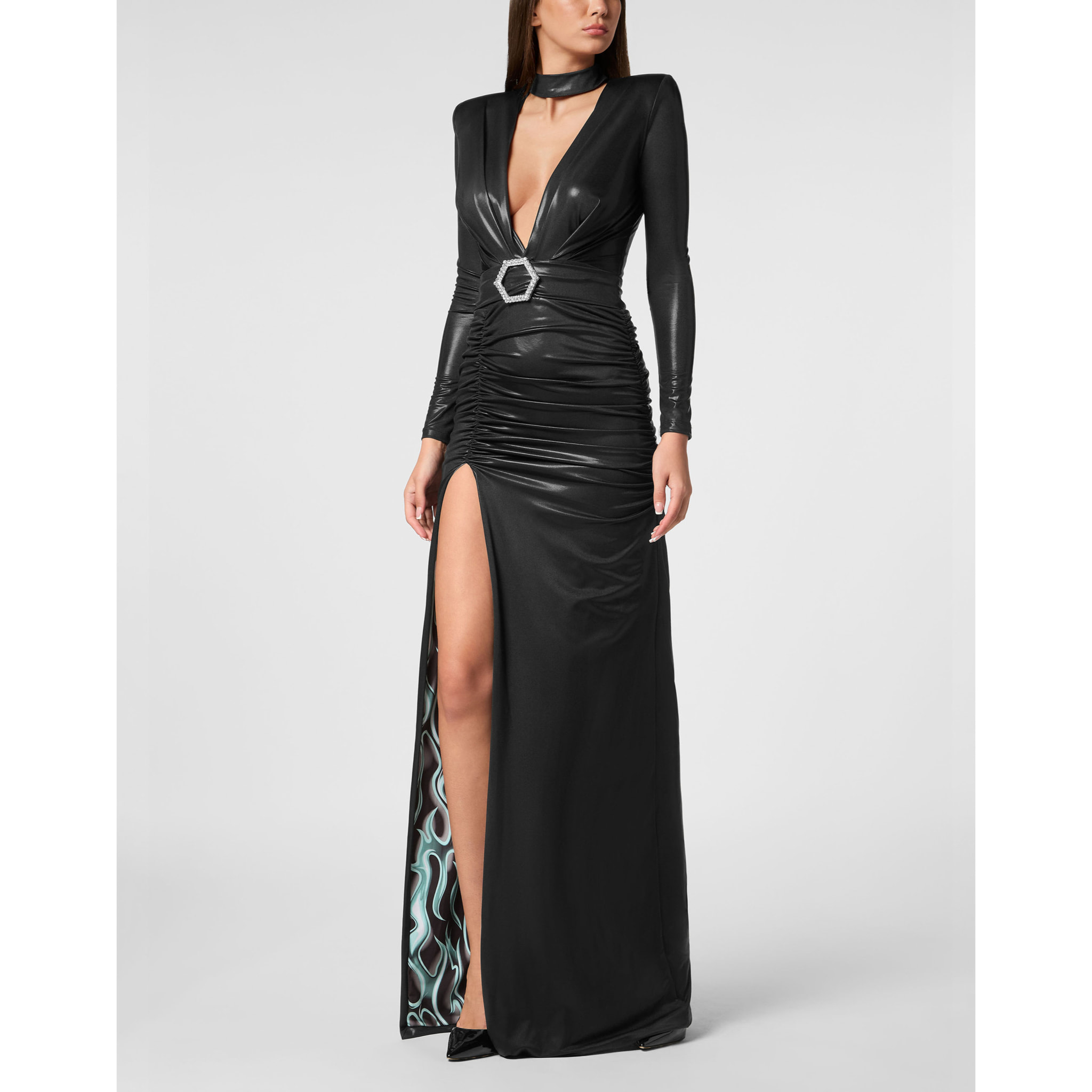 PHILIPP PLEIN Long Dress FLAME