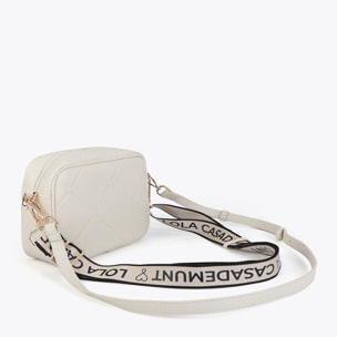 Borsa a tracolla Monogramma rombi Logo Ovale Effetto Pelle