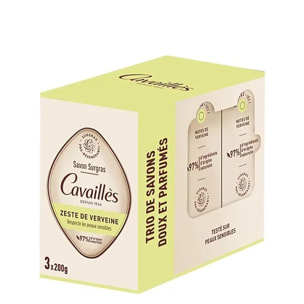 Zest de Verveine - Lot Savon Surgras 3x200g