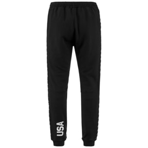Pantaloni Kappa Uomo 222 BANDA ARUFINZIP US Nero