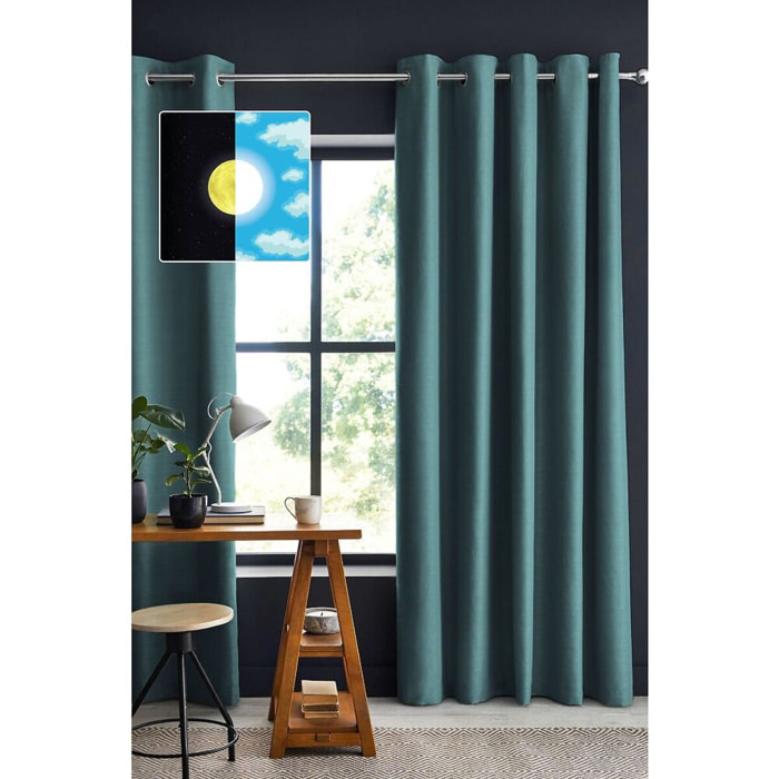 Rideau uni Occultant 100%polyester