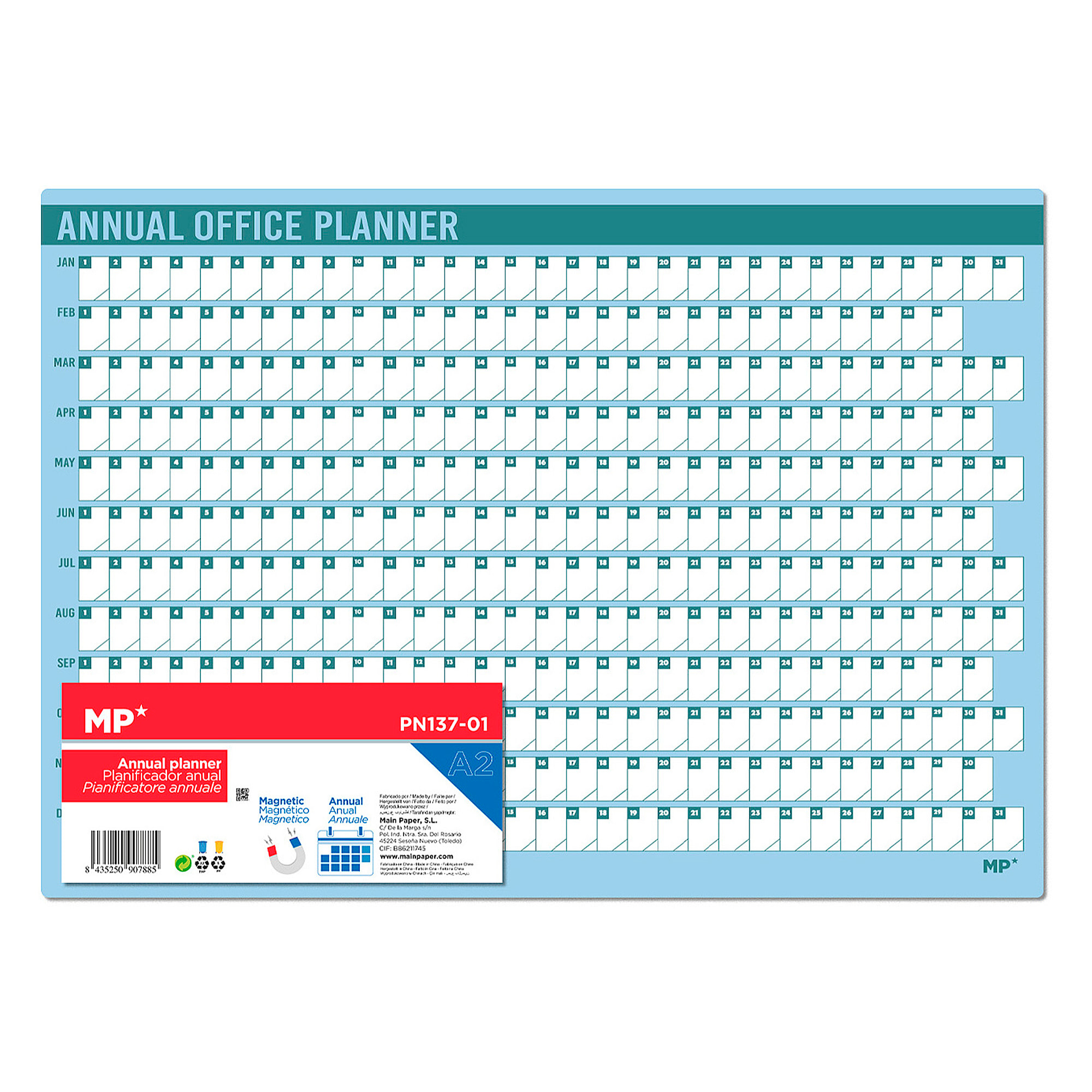 HORARIO SEMANAL MAGNÉTICO A2