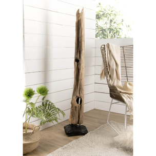 CLARA - Objet décoration bois teck branche naturelle 'L'