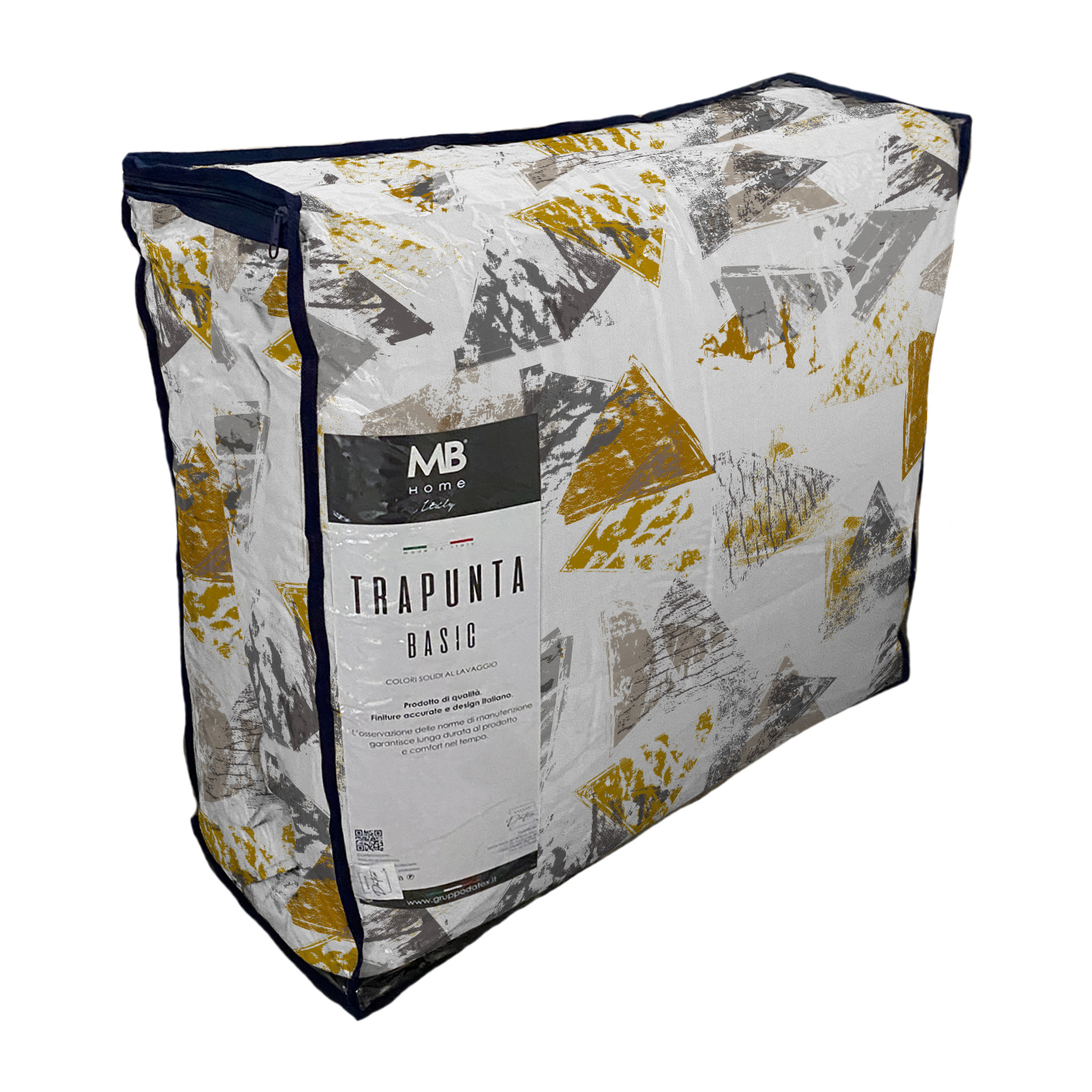 TRAPUNTA BASIC INVERNALE STAMPATA MATRIMONIALE, URBAN BLU