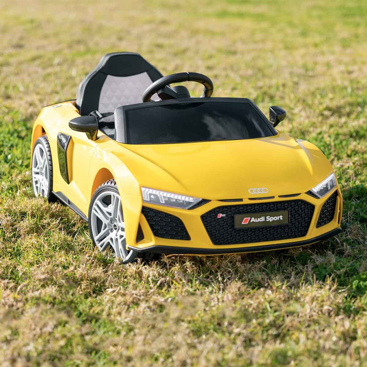 Coche eléctrico infantil niños AUDI R8 SPYDER batería 12V y 7Ah con mando control +3 años