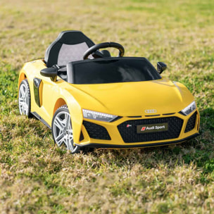 Coche eléctrico infantil niños AUDI R8 SPYDER batería 12V y 7Ah con mando control +3 años