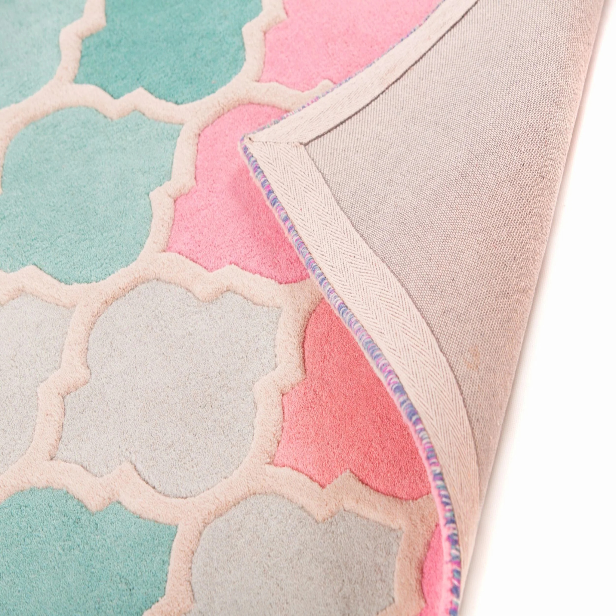 Tapis ROSELLA Rose/Bleu