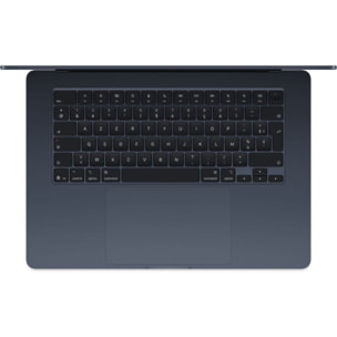Ordinateur Apple MACBOOK Air 15" Puce M4 CPU 10 / GPU 10 coeurs Mémoire RAM 24Go Stockage 512Go SSD Retina Minuit