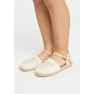 Conguitos - Sandali estivi in juta con zeppa per bambina comodi