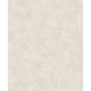 Papier peint uni effet toile lin gris perle