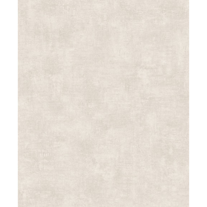 Papier peint uni effet toile lin gris perle