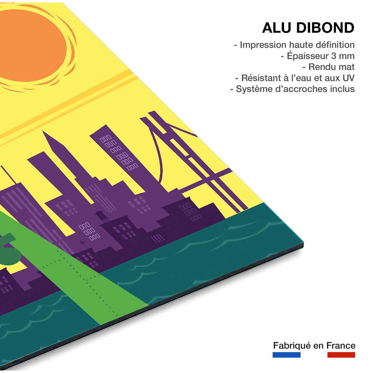 Tableau voyage à new york Tableau alu Dibond