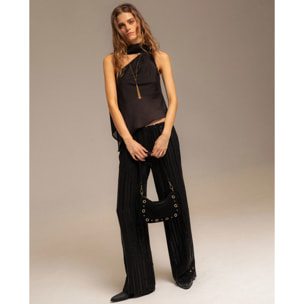 Pantalón fluido de mujer con lentejuelas