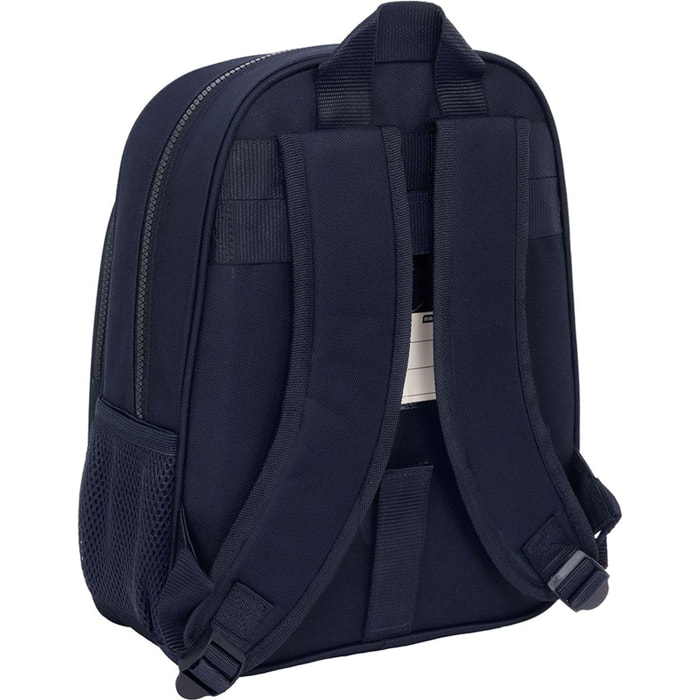 Mochila infantil adapt.carro real madrid 2ª equipacion 24/25