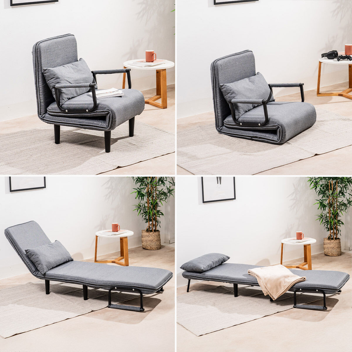 Poltrona Letto 1 Piazza Trasformabile 4 in 1 Softfa InnovaGoods