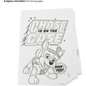 Set Papelería Coloreable Paw Patrol