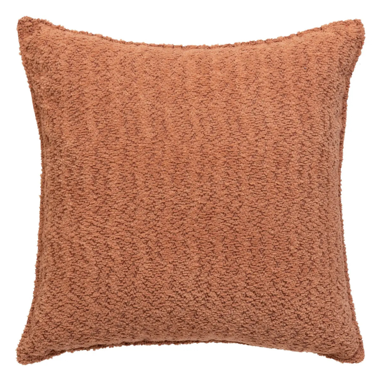 Coussin bouclette Soana terracotta 45x45cm