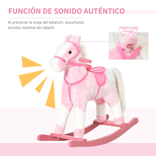 Caballito Balancín con Sonidos Rosa