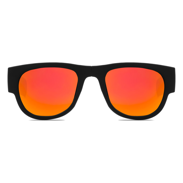 Occhiali da sole polarizzati effetto specchio, pieghevoli e arrotolabili UV400