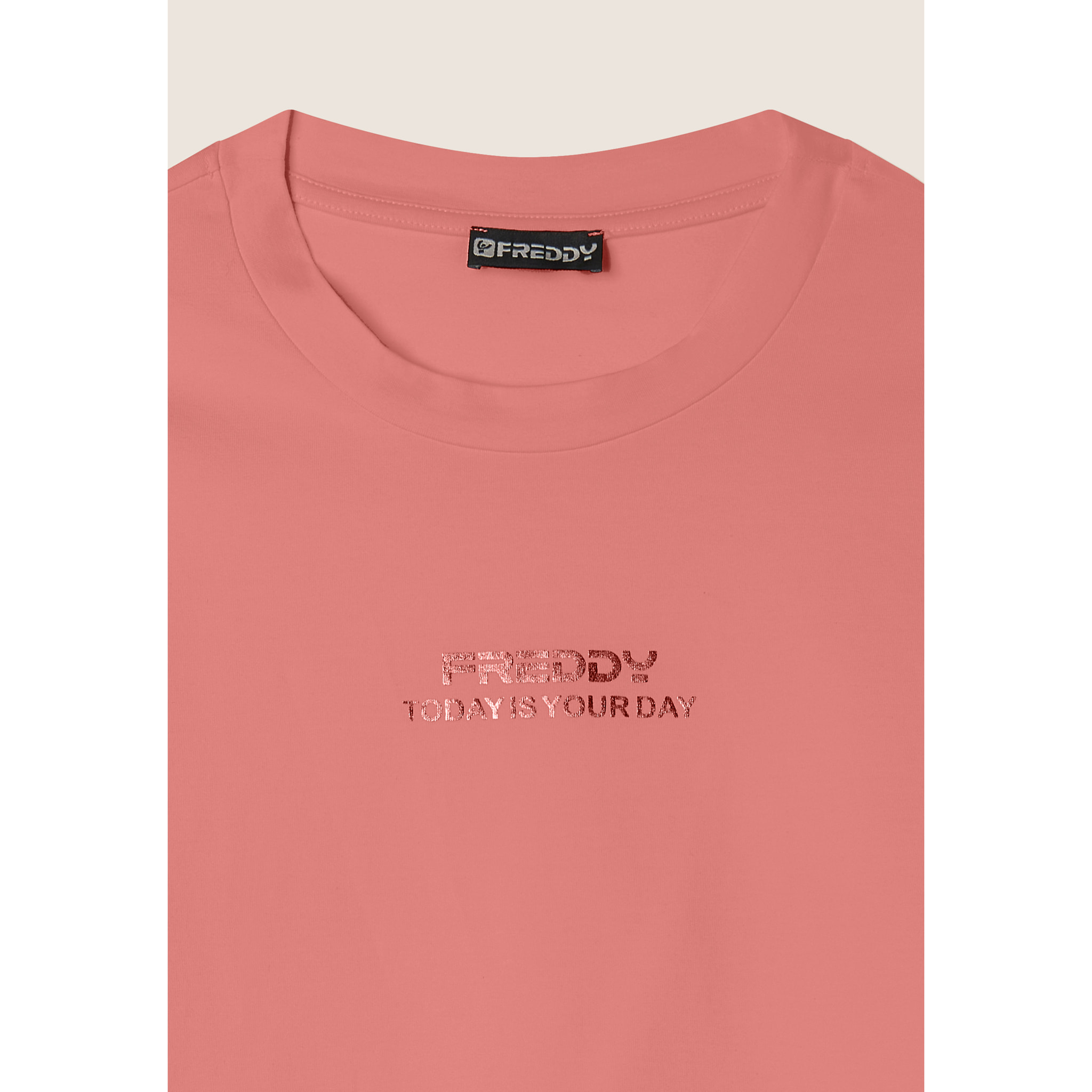 T-shirt cropped slim fit in jersey leggero