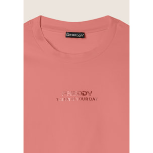 T-shirt cropped slim fit in jersey leggero