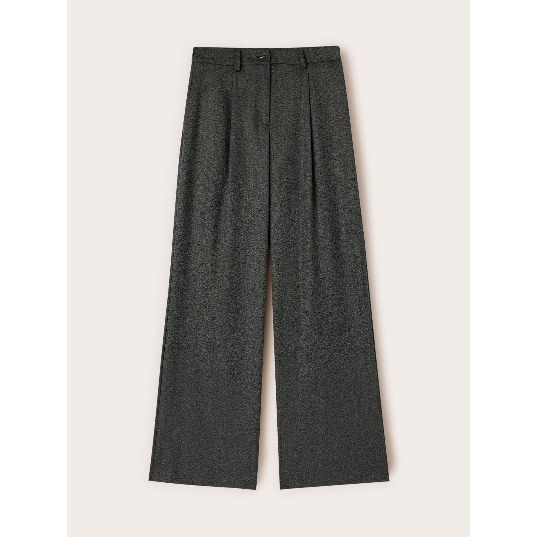 Motivi - Pantalones palazzo en hilo teñido - Gris