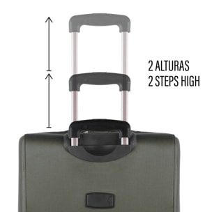 Juego De Maletas Semi-Rígidas Eva Itaca Bergamo Gris