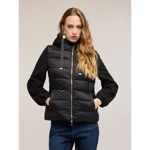 Motivi - Piumino lightweight bimaterico - Nero