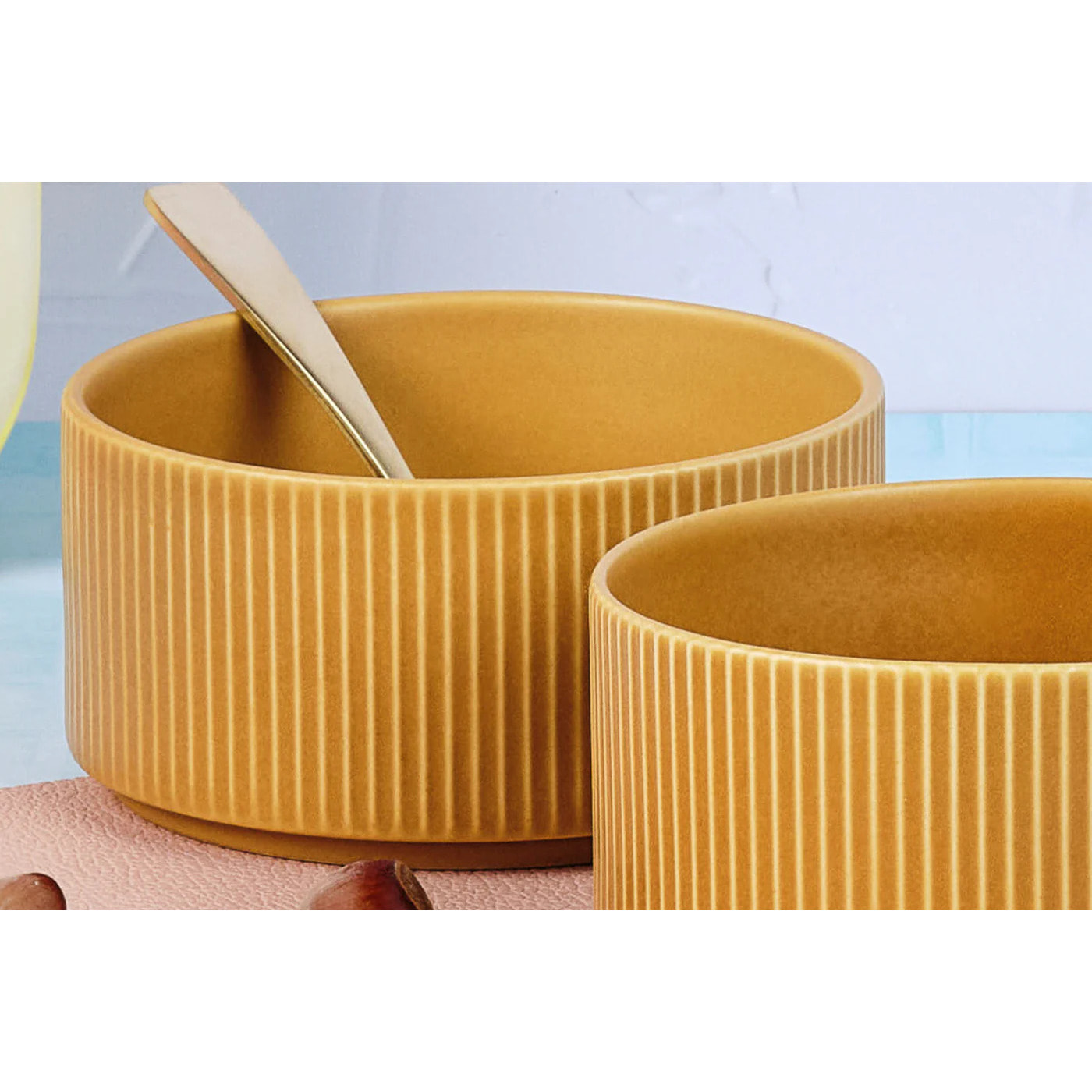 Bol SCANDI Ø12cm - 4 pièces - Ocre