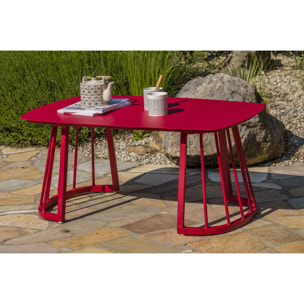 APOLLINE - Salon de jardin 4 places en aluminium