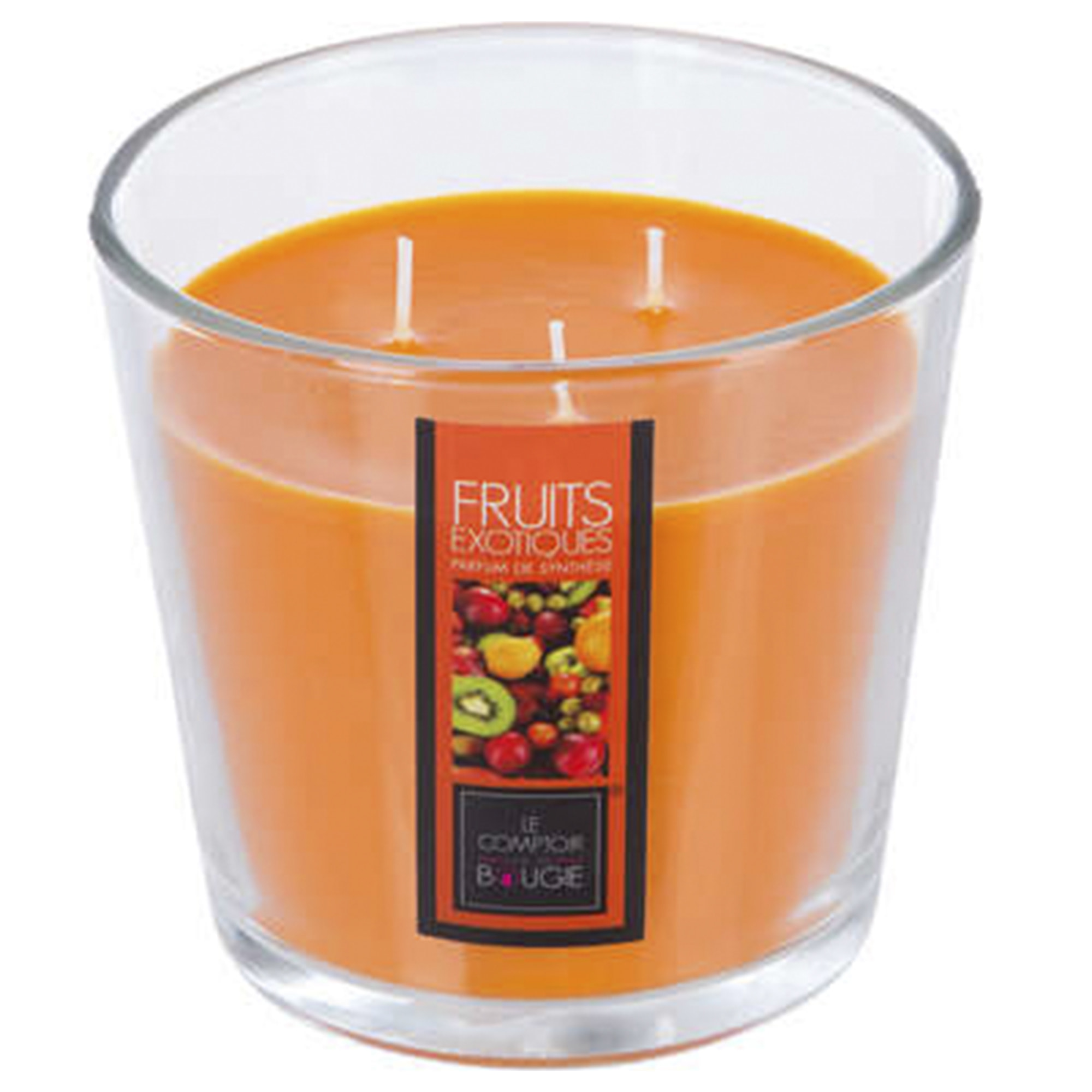 VELA PERFUMADA DE CRISTL DE FRUTA EXÓTICA D. 13,5 x H. 12,5 cm