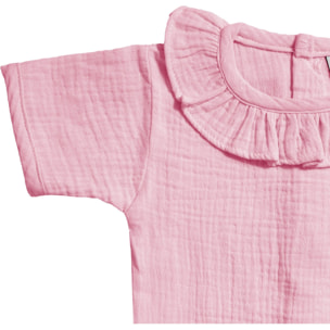 Body bebé manga corta cuello bambula