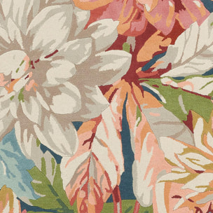 Tapis salon et chambre fait à la main en laine motif floral RAJO