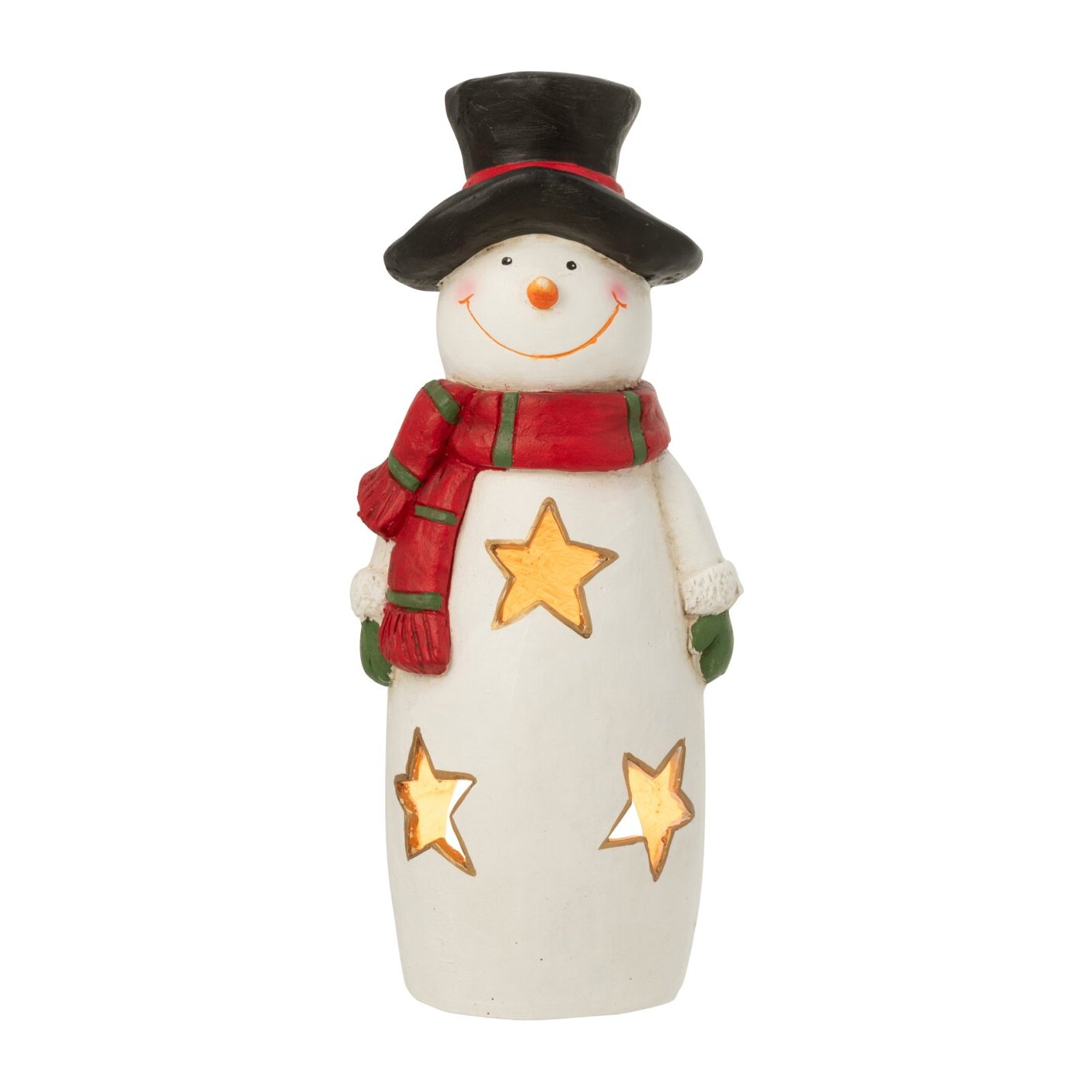J-Line photophore Bonhomme de neige Écharpe + Chapeau - magnésium - mix - small