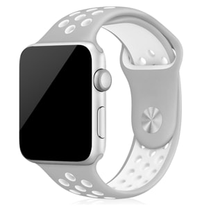 Correa deportiva de silicona Compatible con Apple Watch de: 42/44/45/49mm Talla S/M