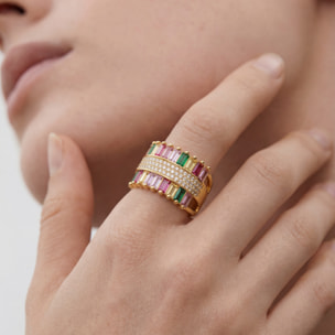 Anillo Maku acabado oro amarillo 18k