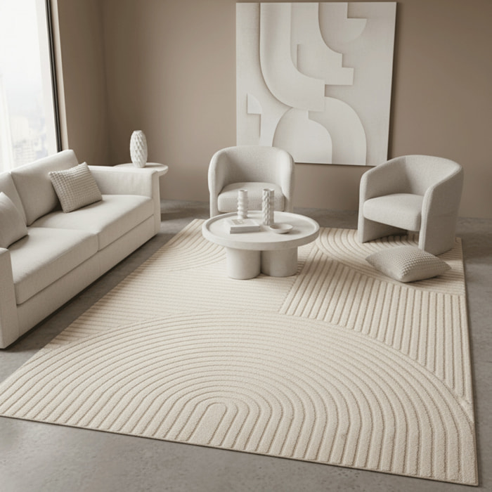 Tapis moderne Vibu motif simple et tendance