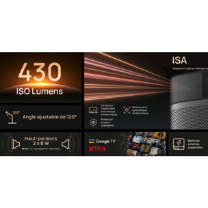 Vidéoprojecteur portable XGIMI MoGo 2 Pro Bundle Gen 2 - Full HD 1080p 430 lumens - Google TV