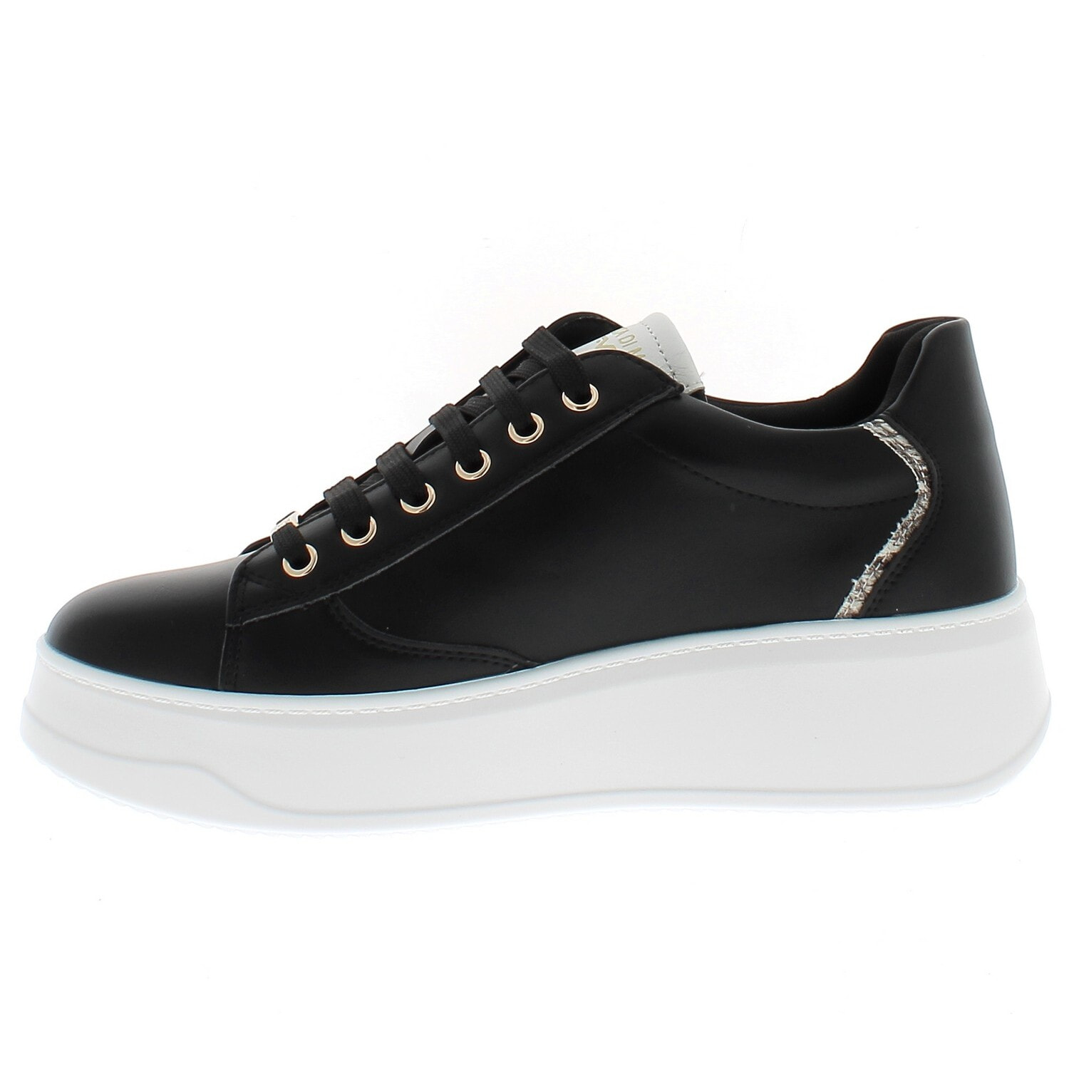 Armata di Mare Scarpe Donna Sneakers Basse con Soletta in Memory Foam AMD S61H23 Black Rock Gold