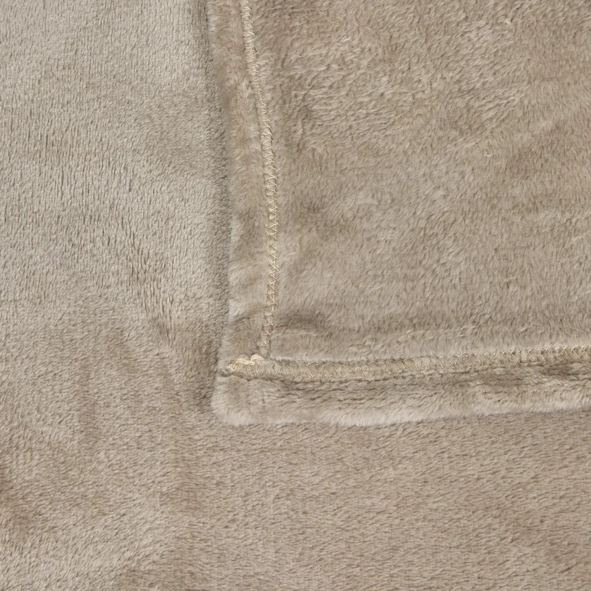Plaid "Ollis" flanelle beige 180x230cm