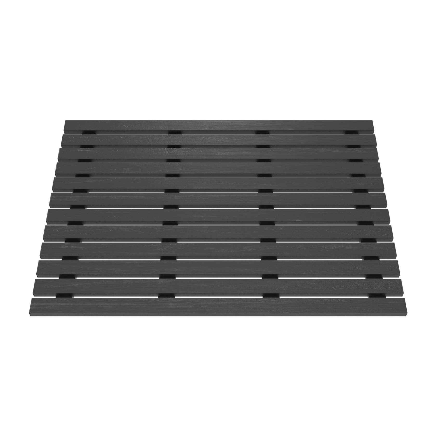 Caillebotis en Bois Composite Gris pour Cabine rectangulaire - Dimensions 108.5 x 75 x 3.2 cm