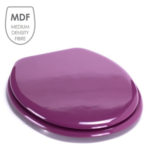 Abattant wc MDF CLEO Violet - Charnières Inox MSV