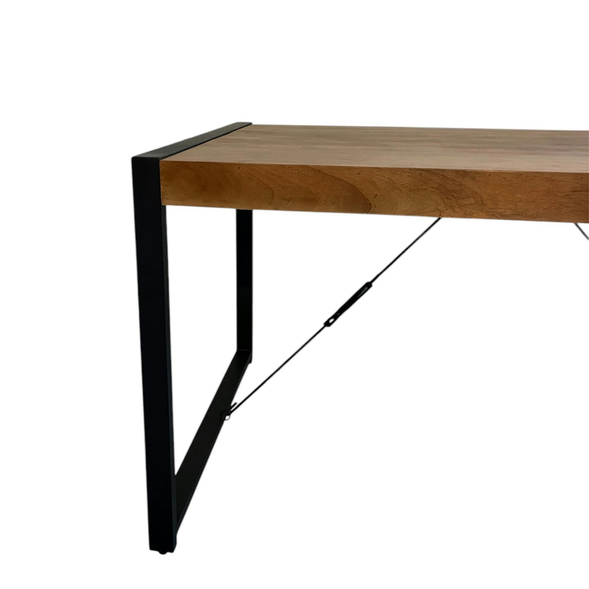 Table à manger bois brun 140 cm MILORA
